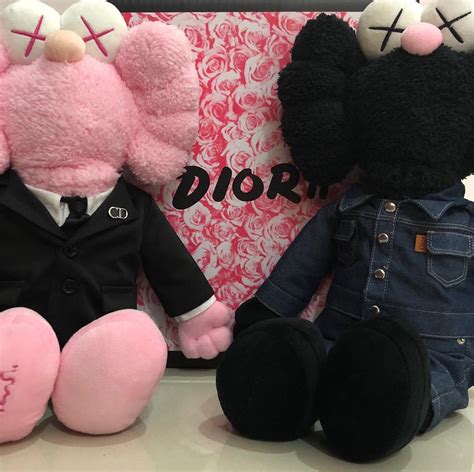 dior x kaws plush